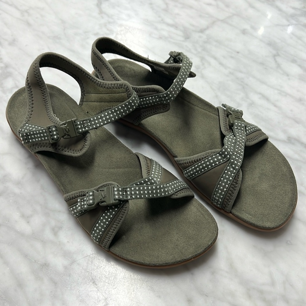 Merrell NEW Dusty Olive Buckle Performance Sandal Women’s Size US10